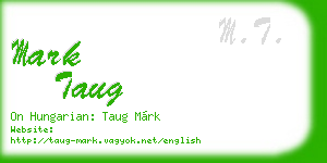 mark taug business card